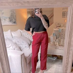Retro Red Trousers